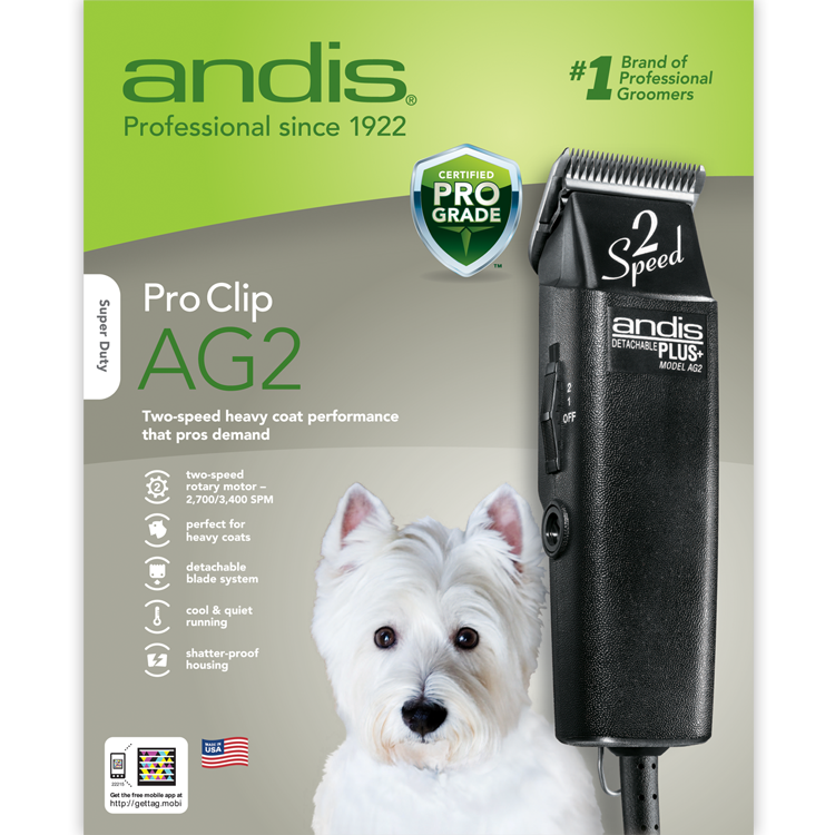 Andis AG2 Plus 2 Speed Clipper PetJump With love to your pets!
