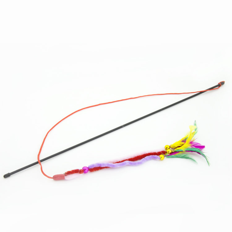 Wand w/Streaming Feathers & Bell